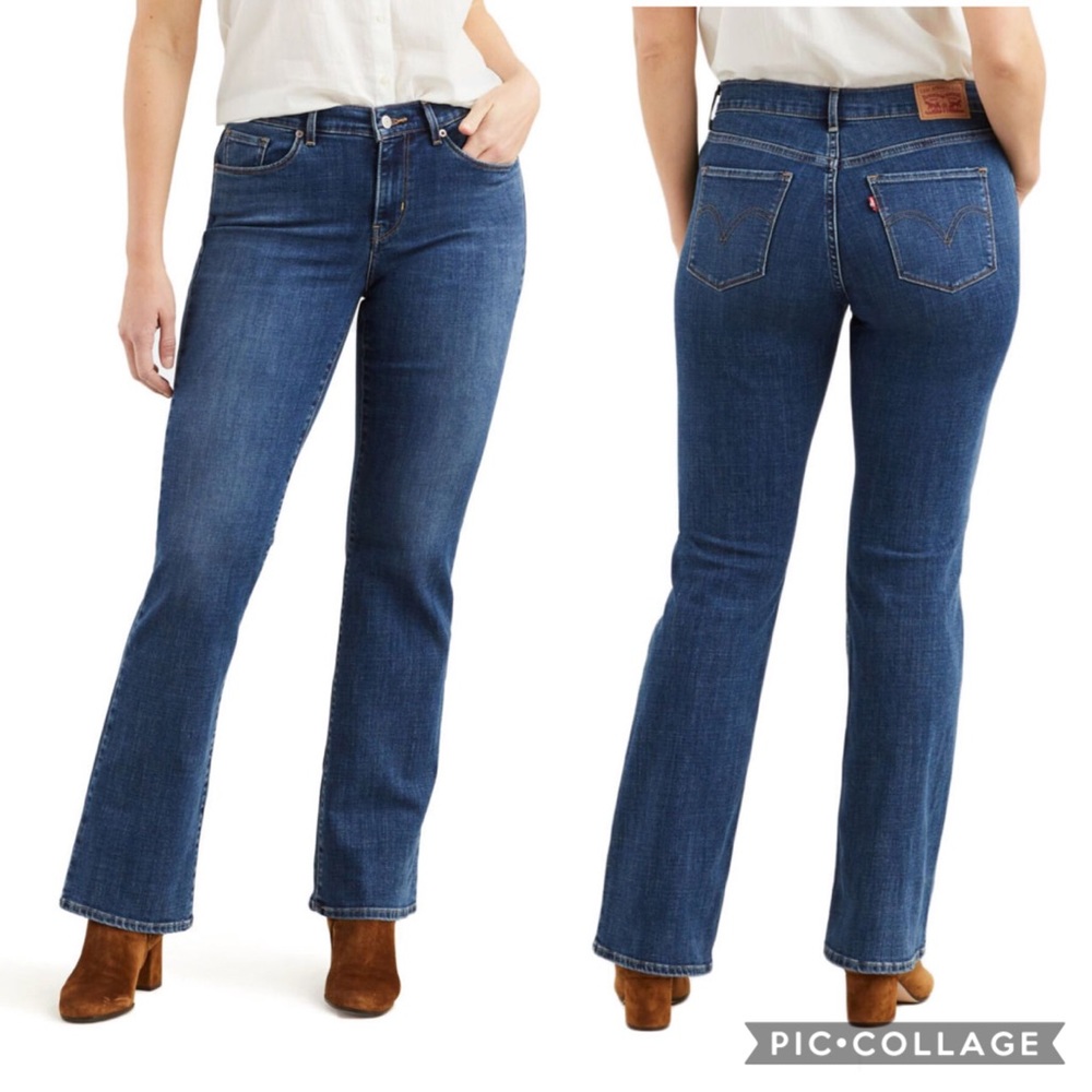 New! LEVI’S STRAIGHT JEAN COLOR DARK BLUE SZ:31